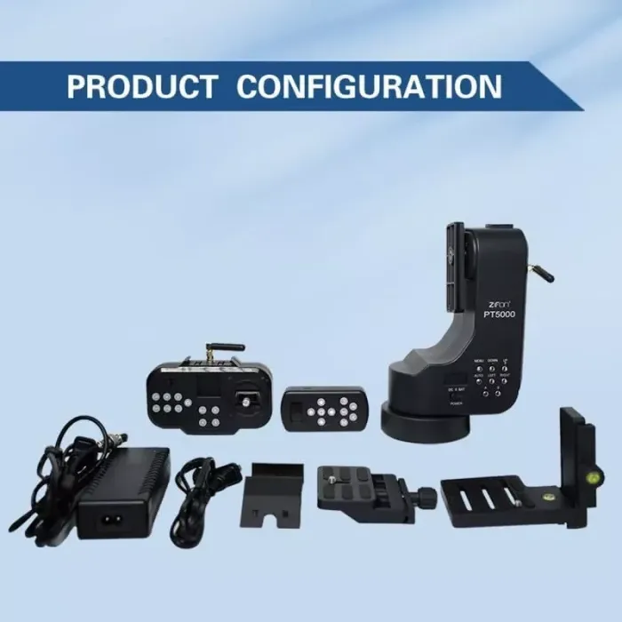 Обертовий моторизований штатив-головка з пультом керування PT5000 від Zifon для камер і фотоапаратів