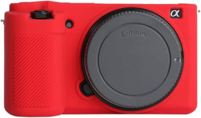Захисний силіконовий чохол для фотоапаратів SONY ZV-E10 — червоний