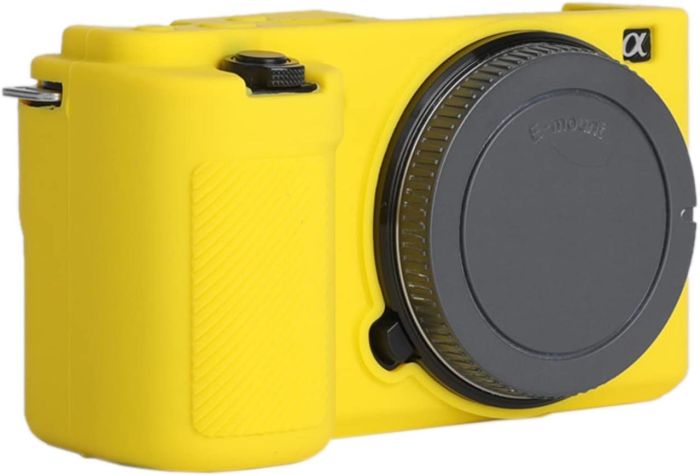 Захисний силіконовий чохол для фотоапаратів SONY ZV-E10 — жовтий
