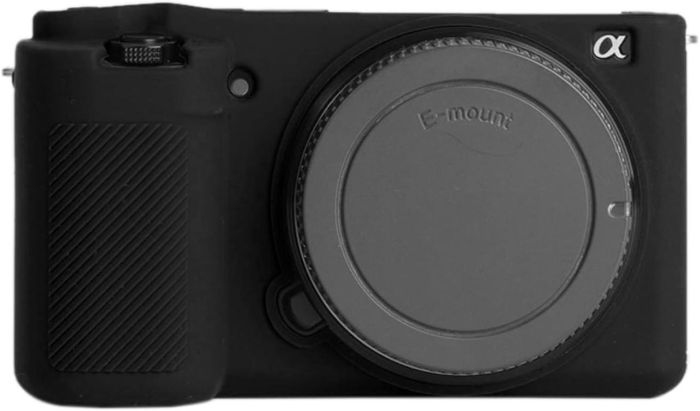 Захисний силіконовий чохол для фотоапаратів SONY ZV-E10 — чорний