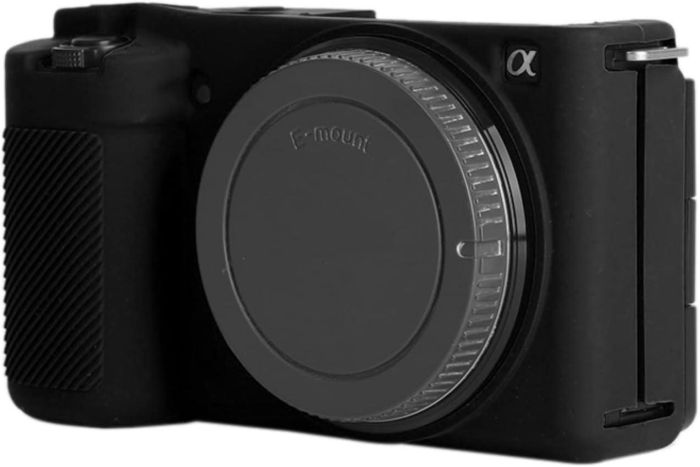 Захисний силіконовий чохол для фотоапаратів SONY ZV-E10 — чорний