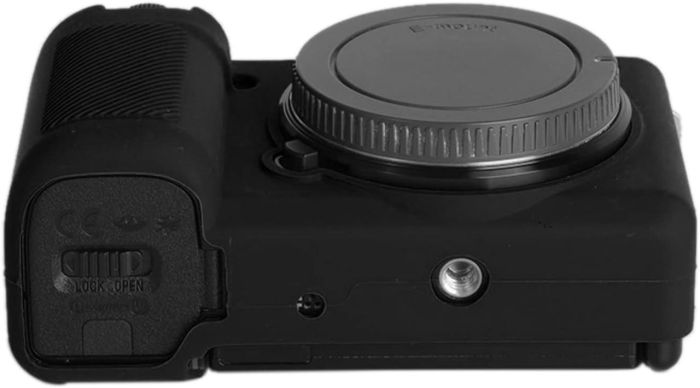 Захисний силіконовий чохол для фотоапаратів SONY ZV-E10 — чорний