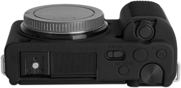 Захисний силіконовий чохол для фотоапаратів SONY ZV-E10 — чорний