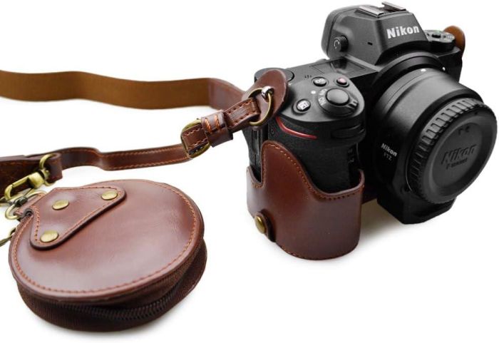 Захисний футляр — чохол для фотоапарата Nikon Z6, Z7, Z6 II, Z7 II з доступом до батарейного відсіку — кави