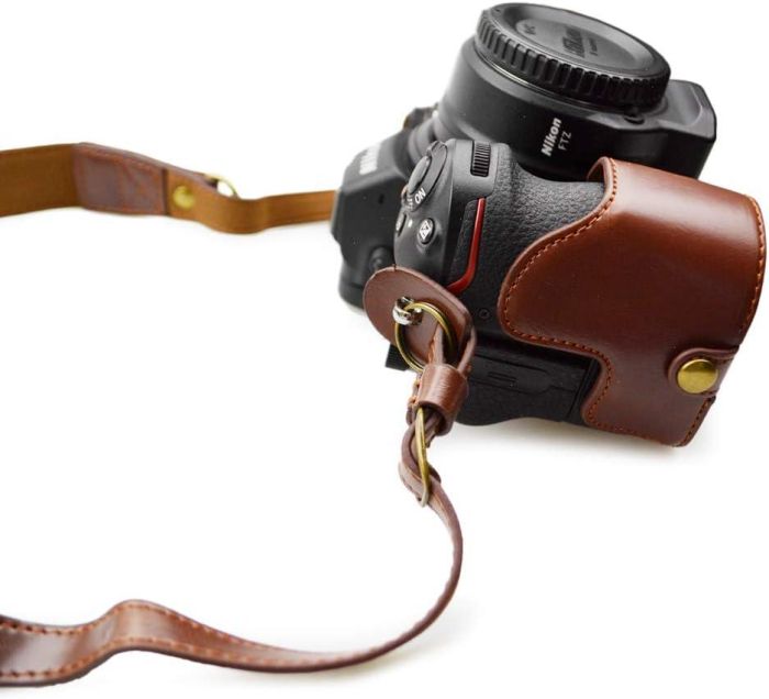 Захисний футляр — чохол для фотоапарата Nikon Z6, Z7, Z6 II, Z7 II з доступом до батарейного відсіку — кави