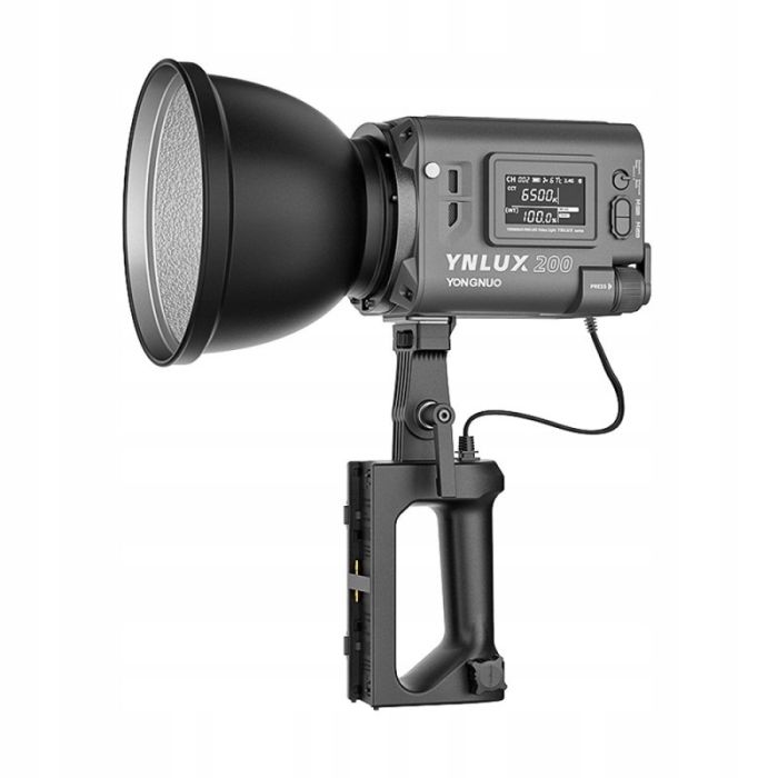 LED-світло, освітлювач, студійне світло Yongnuo YNLUX200 KIT (2700-5600K) з тримачем і кейсом