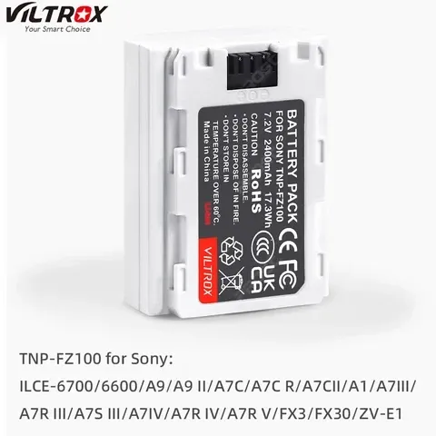 Аккумулятор Viltrox TNP-FZ100 (аналог NP-FZ100) для камер Sony с TYPE-C