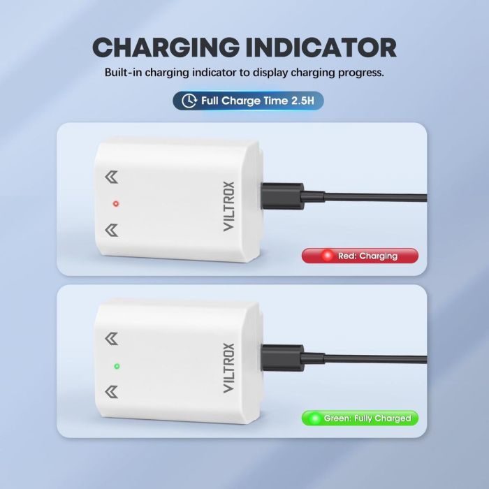 Аккумулятор Viltrox TNP-FZ100 (аналог NP-FZ100) для камер Sony с TYPE-C