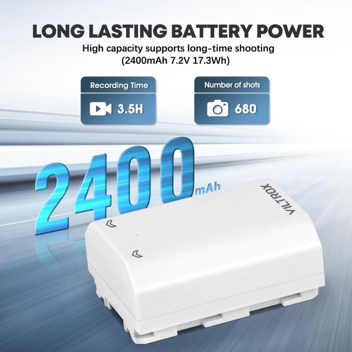 Аккумулятор Viltrox TNP-FZ100 (аналог NP-FZ100) для камер Sony с TYPE-C