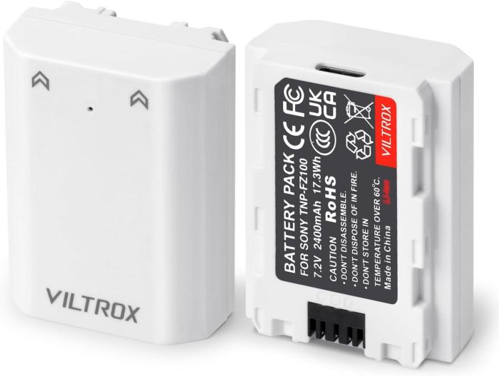Аккумулятор Viltrox TNP-FZ100 (аналог NP-FZ100) для камер Sony с TYPE-C