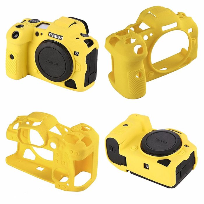 Захисний силіконовий чохол для фотоапаратів Canon EOS R6, R6 Mark II — жовтий