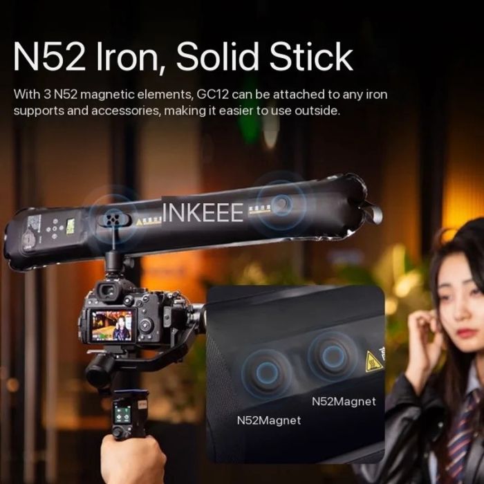 Гнучкий LED-відеосвітло для фотовіднімання INKEE GC12 Air Light