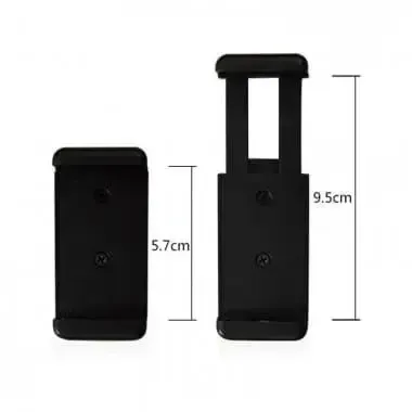 Шарнірний гвинт (адаптер) 1/4" із затискним кільцем під гарячий башмак T25-A + тримач для телефона