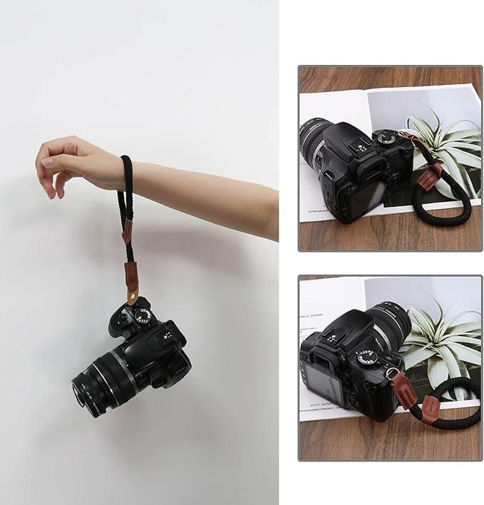 Стильний універсальний кистьовий ремінь (ремішок) — мотузка — для фотоапаратів — зелений (тип B1)