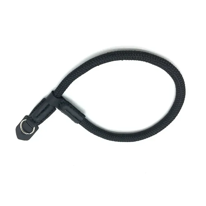 Стильний універсальний кистьовий ремінь (ремішок) — мотузка — для фотоапаратів — чорний (тип 12)
