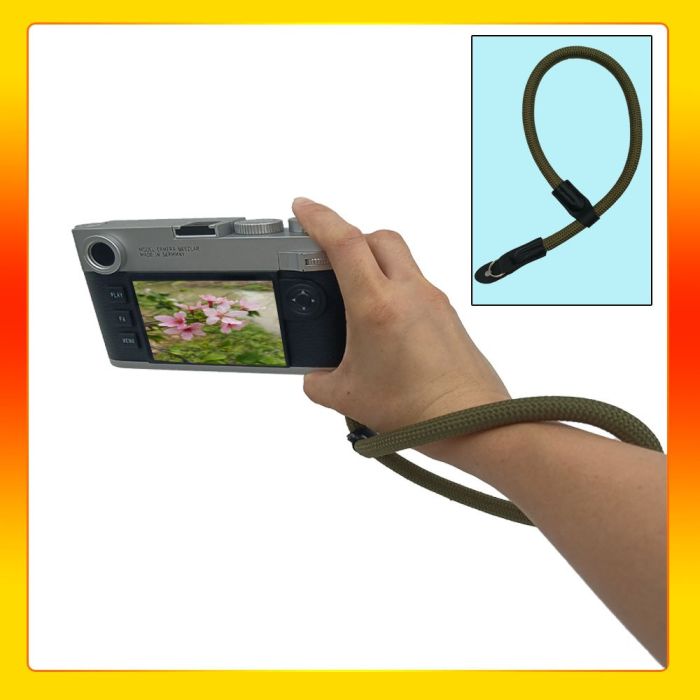 Стильний універсальний кистьовий ремінь (ремішок) — мотузка — для фотоапаратів — зелений (тип 12)