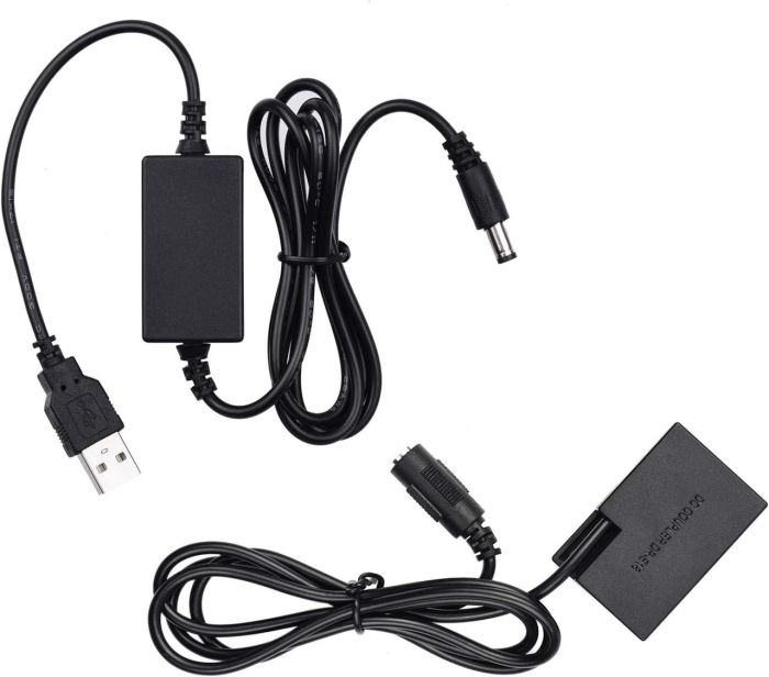 USB адаптер живлення ACK-E18 для Canon EOS 77D, 850D, 800D, 760D, 750D, 200D, 250D — замість акумулятора LP-E17