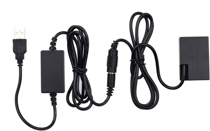 USB адаптер живлення ACK-E18 для Canon EOS 77D, 850D, 800D, 760D, 750D, 200D, 250D — замість акумулятора LP-E17