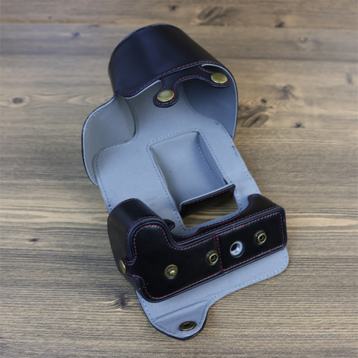 Захисний футляр — чохол для фотоапарата CANON EOS R10 з доступом до батарейного відсіку — кави