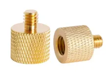 Нарізний адаптер-перехідник різі 3/8 на 1/4 (1/4 тато — 3/8 мама)