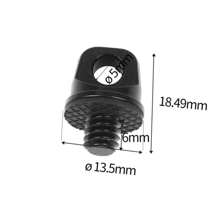 Гвинт із кільцем і різзю 1/4 дюйма (алюміній)