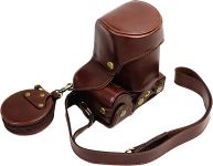 Захисний футляр — чохол для фотоапарата Sony A6600 (ILCE-6600) з доступом до батарейного відсіку — кави