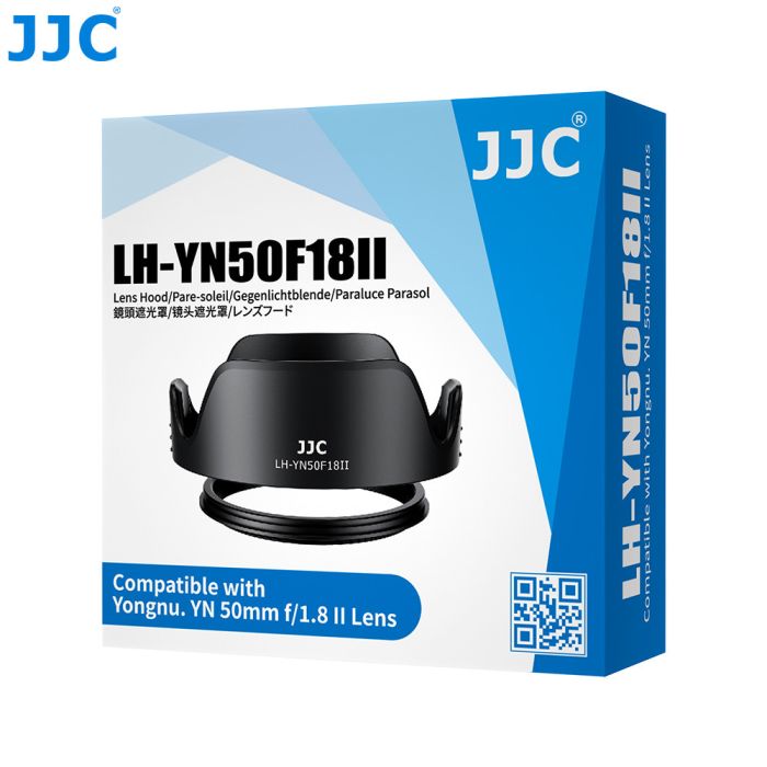 Бленда JJC LH-YN50F18II BLACK для об'єктива Yongnuo YN 50mm f/1.8 II для Canon (YN50MM II)