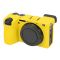 Захисний силіконовий чохол для фотоапаратів SONY A6700 — жовтий