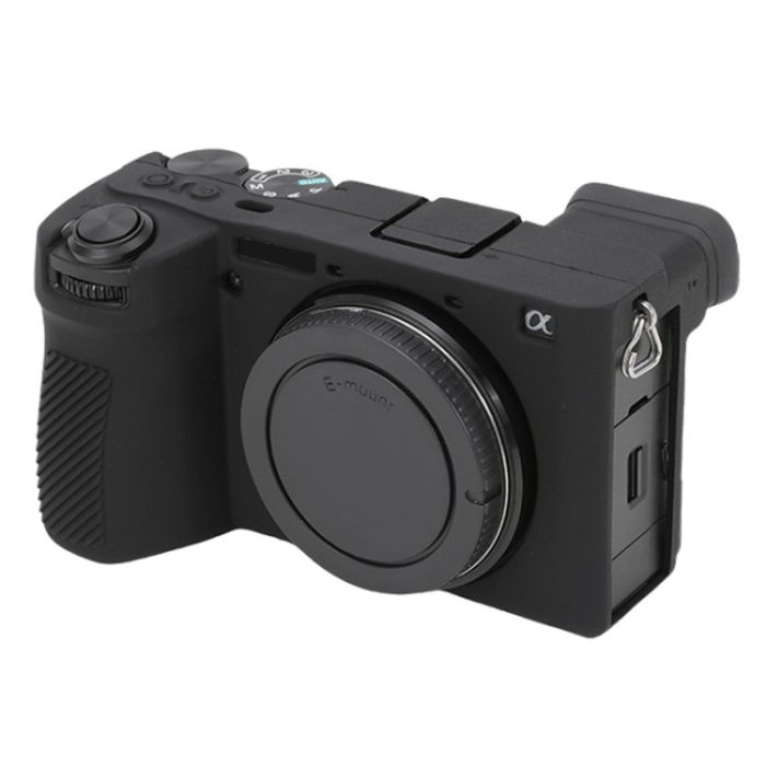 Захисний силіконовий чохол для фотоапаратів SONY A6700 — чорний