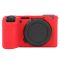 Захисний силіконовий чохол для фотоапаратів SONY A6700 — червоний