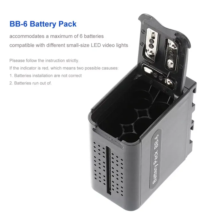 Адаптер Falcon Eyes BB-6 — батарейний блок емулятор Sony NP-F970 (NP-F960, NP-F750, NP-F550)