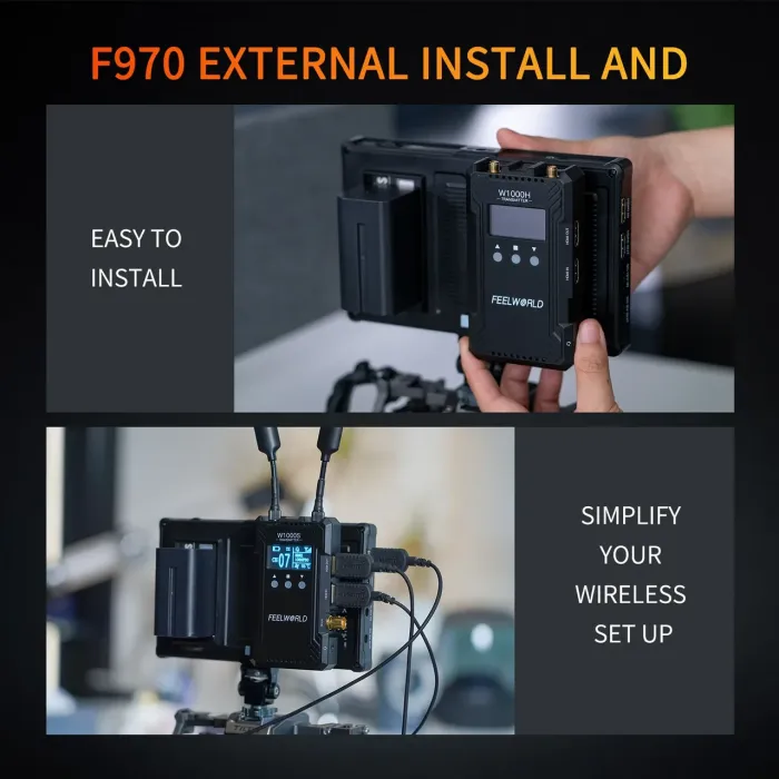 Накамерний монітор, дисплей FeelWorld 7" дюймовий F7 PLUS, 1200 cd/m2, 4K, 3D LUT