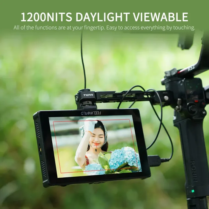 Накамерний монітор, дисплей FeelWorld 7" дюймовий F7 PLUS, 1200 cd/m2, 4K, 3D LUT