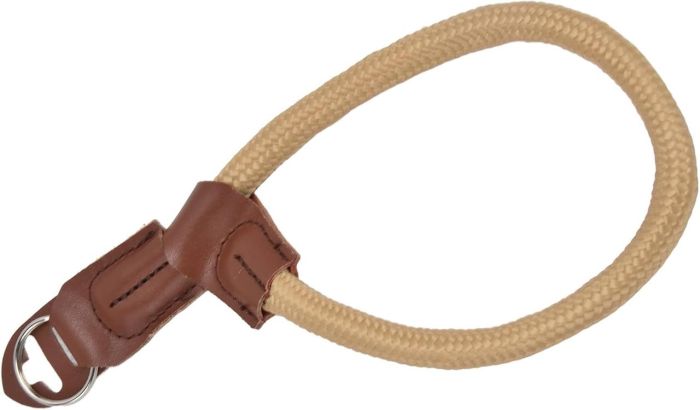 Стильний універсальний кистьовий ремінь (ремішок) — мотузка — для фотоапаратів — бежевий (тип 12)