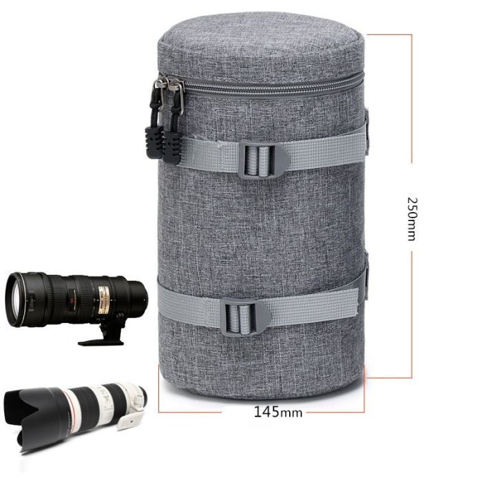 Захисний кофр, чохол, футляр, сумка для об'єктива DULUDA G125230 розмір 125 х 230 — сірий