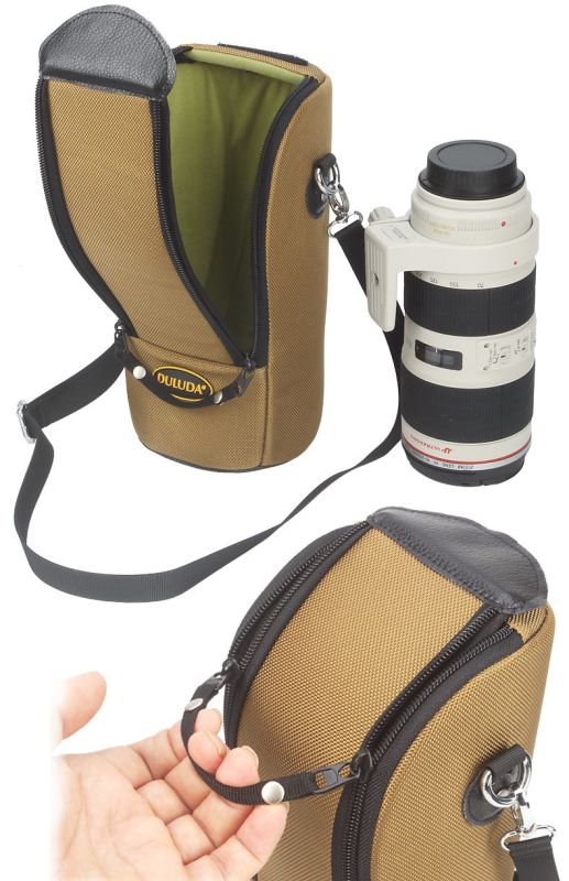 Захисний кофр, чохол, футляр, сумка для об'єктива DULUDA 302 розмір 260 х 130 коричневий (код TBD0595292301B)