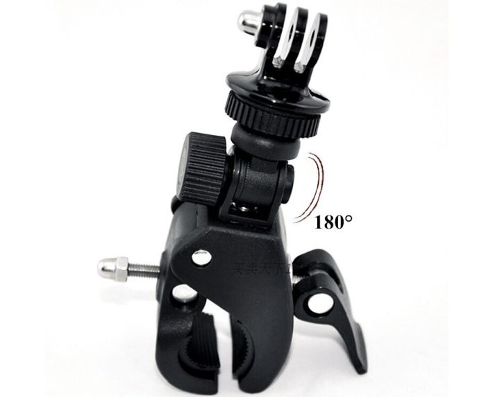 Кріплення на кермо або трубу (струбцина) для екшн камер Xiaomi, SJCam, GoPRO (код № XTGP73)
