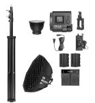 Комплект XL LED-світло Yongnuo YNLUX100 RGB KIT + стійка 2.8 м + софтбокс 55 см + 2 х NP-F750 + зарядне