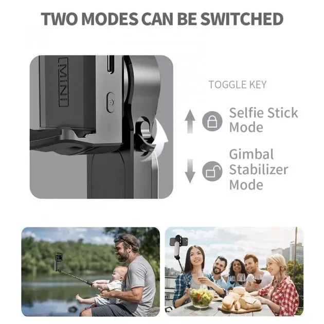 Стабілізатор, стедики, монопод, штатив, селфі палиця — Q09 для телефона з LED-підсвіткою і bluetooth від TOKQI