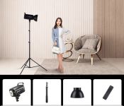 Постійне студійне LED-світло Selens — SITOO — SC-150 (150 ватів) + посилена стійка (0,9-2,8 м)