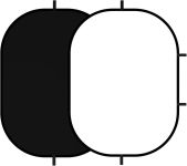 Фон складаний у пружинній рамці Selens BP-028 2 в 1 чорний-білий 150 x 200 см — тканинний