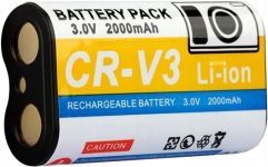 Акумулятор CR-V3 для фотоапаратів Casio Kodak Sanyo Olympus Nikon Pentax Konica Samsung Toshiba — 2000 ma