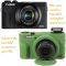 Захисний силіконовий чохол із кришкою для фотоапаратів CANON G7X Mark III — зелений