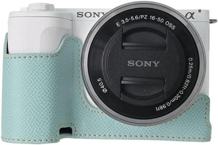 Поліпшехол із доступом до відсіків і захисним ковпачком для об'єктива 16-50 для камер Sony ZV-E10 II — бірюзовий