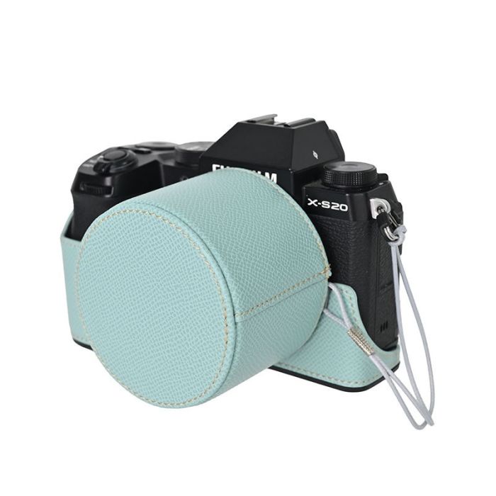 Покращехол із доступом до відсіків і захисним ковпачком для об'єктива 15-45 для камер FujiFilm X-S20 — бірюзовий