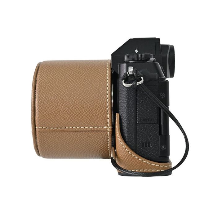 Покращувач із доступом до відсіків і захисним ковпачком для об'єктива 15-45 для камер FujiFilm X-S20 — коричневий