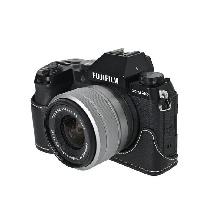 Поліпшехол із доступом до відсіків і захисним ковпачком для об'єктива 15-45 для камер FujiFilm X-S20 — чорний