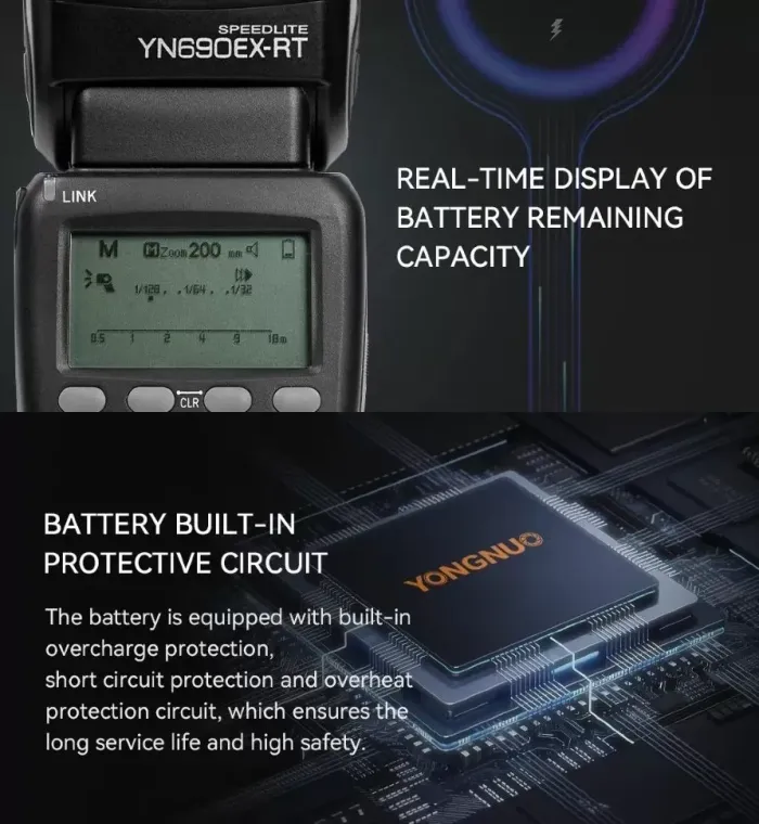 Спалах для фотоапаратів CANON — YongNuo Speedlite YN690EX-RT з E-TTL з акумулятором у комплекті