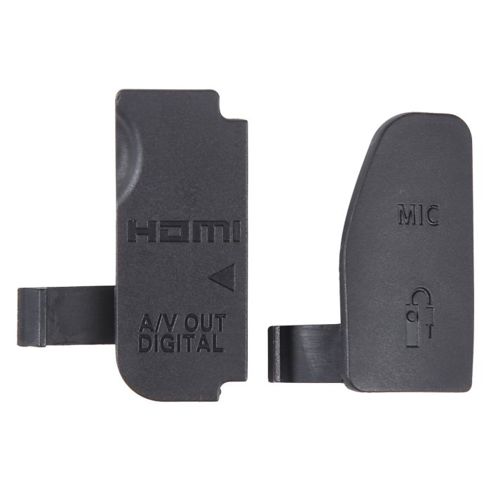 Заглушка гумка USB, роз'єм ДК і Video OUT для фотоапарата Canon 70D — комплект 2 шт.