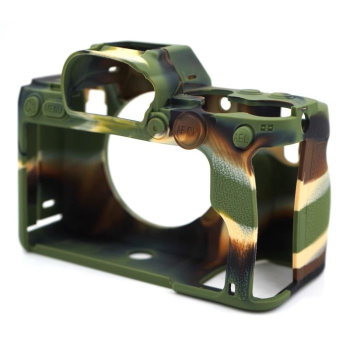 Захисний силіконовий чохол для фотоапаратів SONY A7 IV — комуфляж